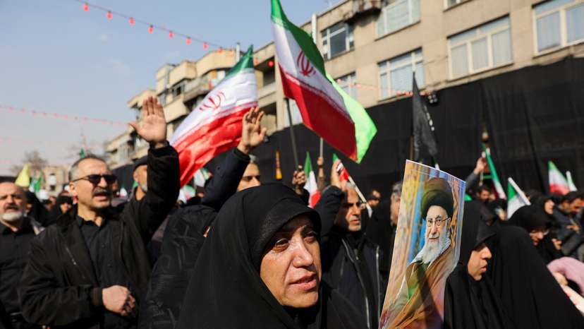 Funeral ceremony for the Iranian military commanders who were killed in strikes, amid the U.S.-Israeli conflict with Iran