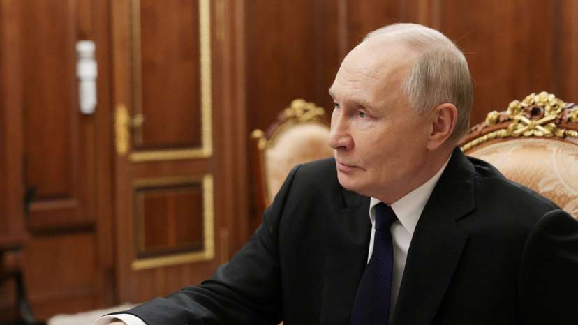 Russia's President Putin meets Chair of Defenders of Fatherland Foundation Tsivileva in Moscow
