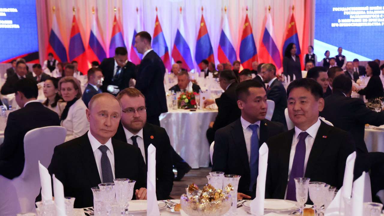 Russian President Putin visits Mongolia
