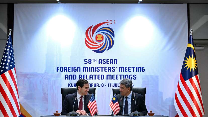 US Secretary of State Marco Rubio attends the ASEAN Foreign Ministers' Meeting