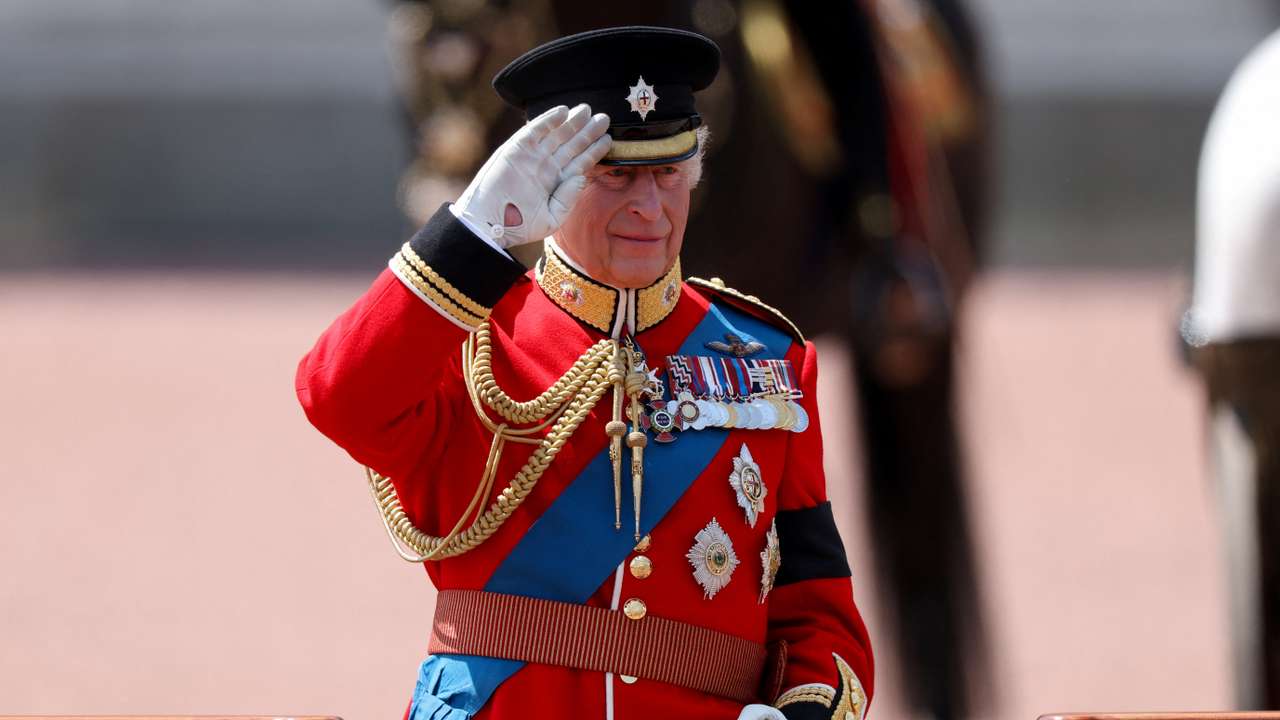 Trooping the Colour parade to honour Britain's King Charles on his official birthday in London