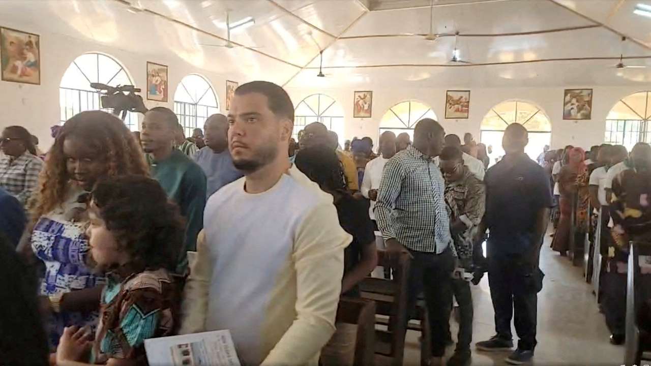 FILE PHOTO: Convicted cocaine smuggler Jos Leijdekkers attends a church service in Tihun