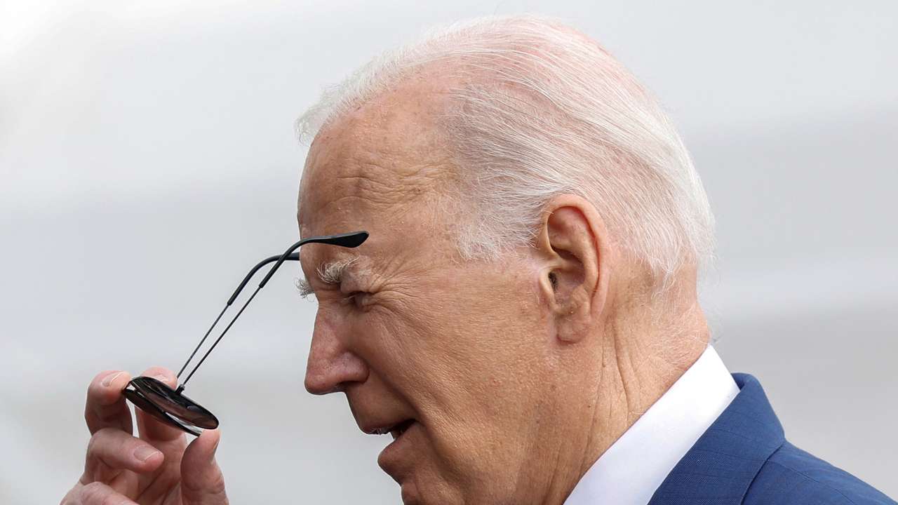 U.S. President Joe Biden departs the White House in Washington