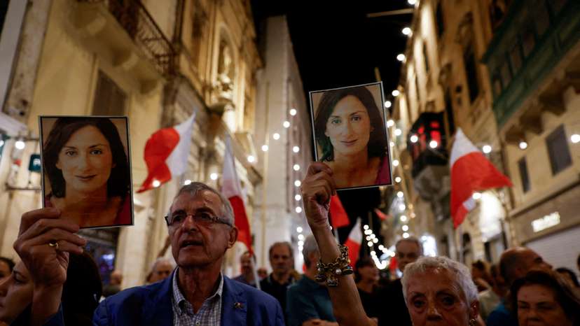 FILE PHOTO: Sixth anniversary of the assassination of journalist Daphne Caruana Galizia, in Valletta