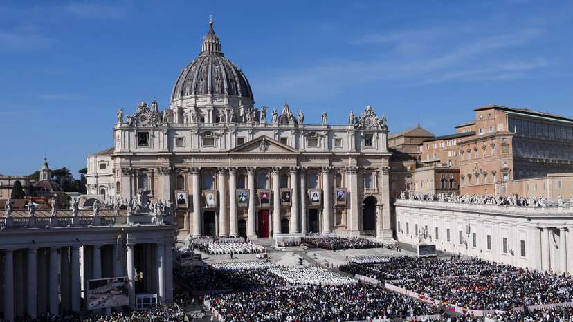 A general view of St. Peter's Square at the Vatican
