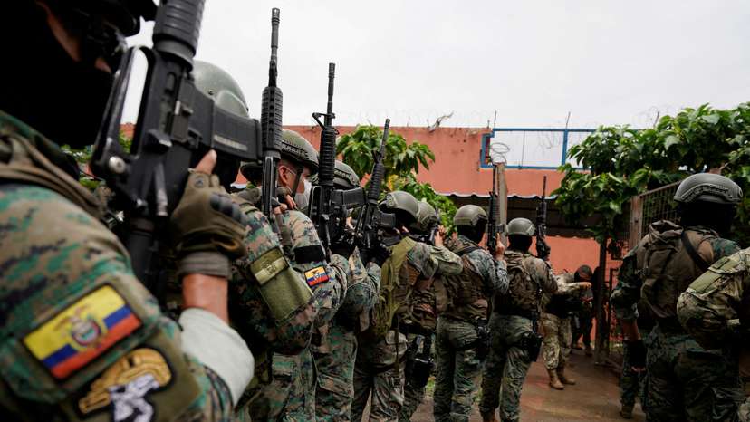 FILE PHOTO: Media tour at the Litoral militarized prison, in Guayaquil