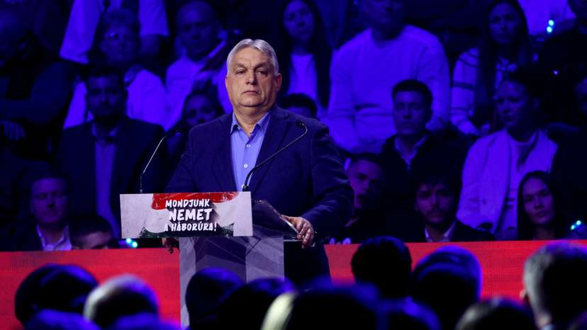 Hungarian PM Orban holds major campaign rally in Debrecen