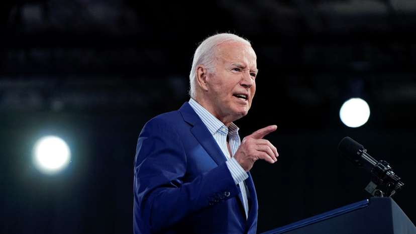 U.S. President Joe Biden campaigns in Raleigh