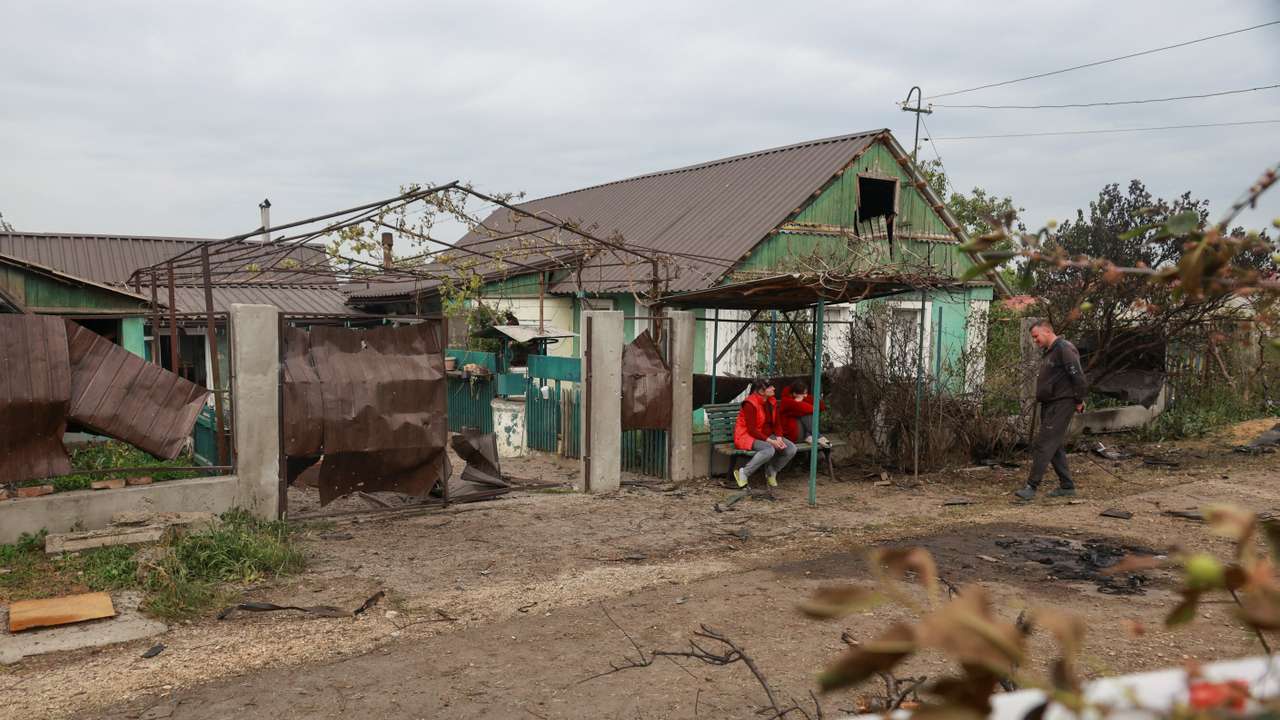 Aftermath of a Russian drone strike in Odesa