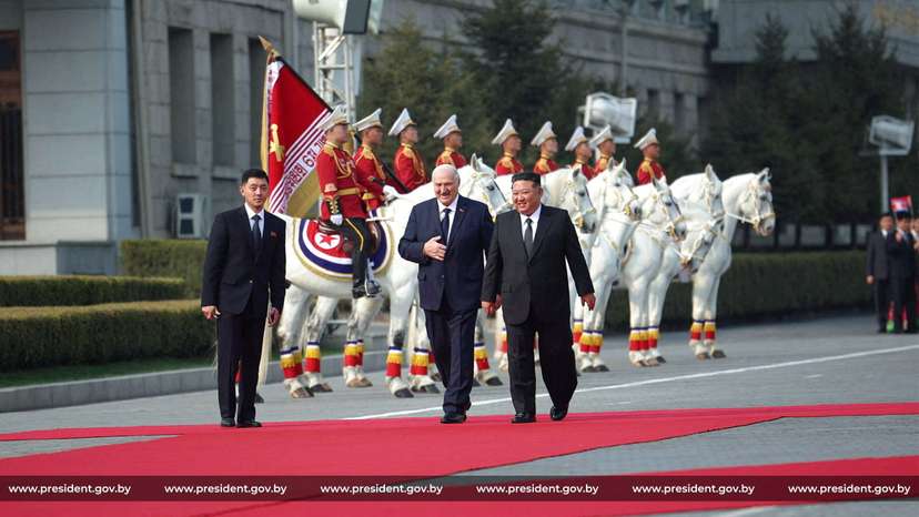 Belarusian President Alexander Lukashenko visits North Korea