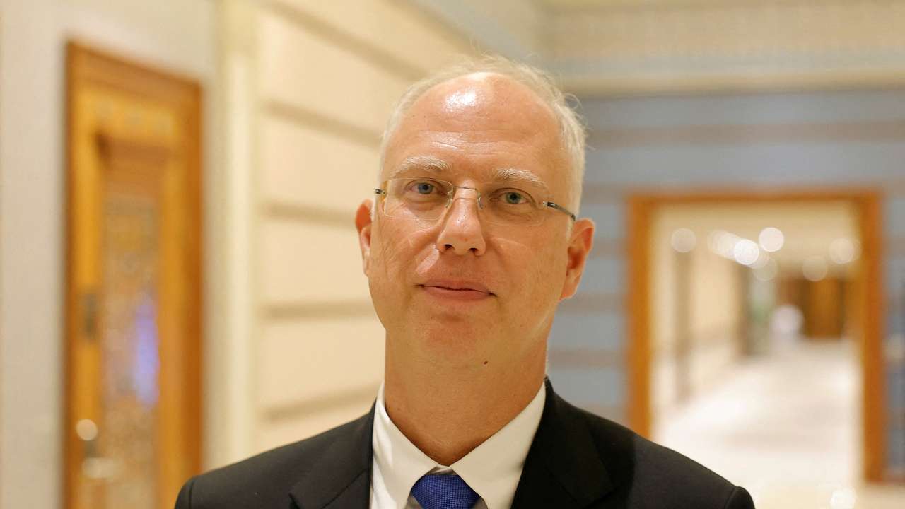 The head of Russia's sovereign wealth fund Kirill Dmitriev poses for a picture after the U.S.-Russia talks in Riyadh