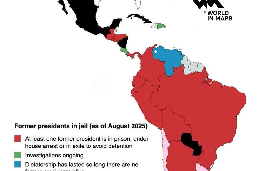 Much of Latin America is marked by former leaders in jail, under house arrest or living in exile