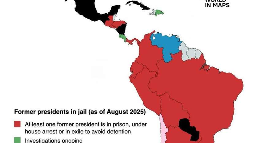 Much of Latin America is marked by former leaders in jail, under house arrest or living in exile