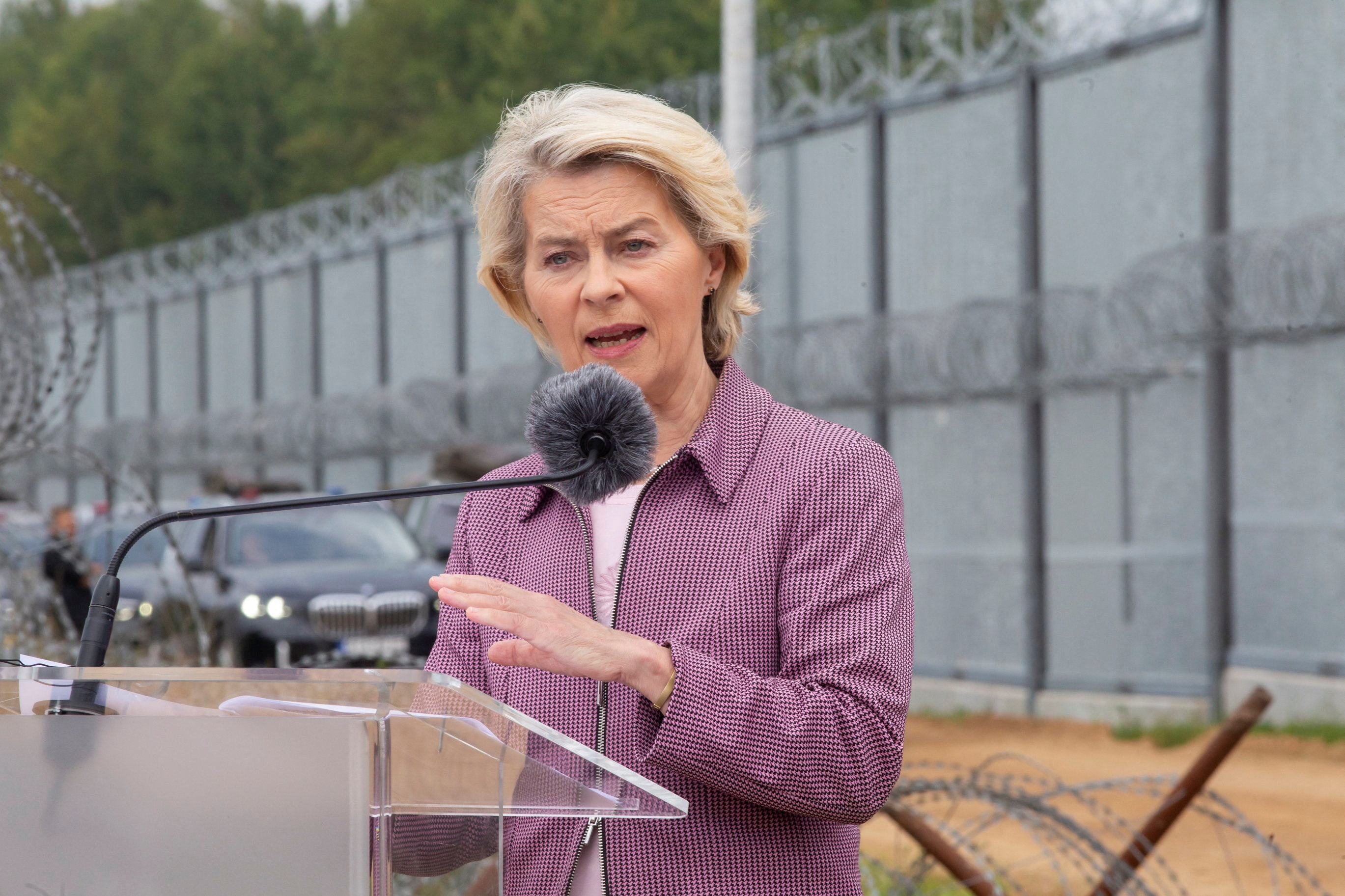 European Commission President Ursula von der Leyen to visit Poland's border with Belarus, to meet Polish PM Donald Tusk.