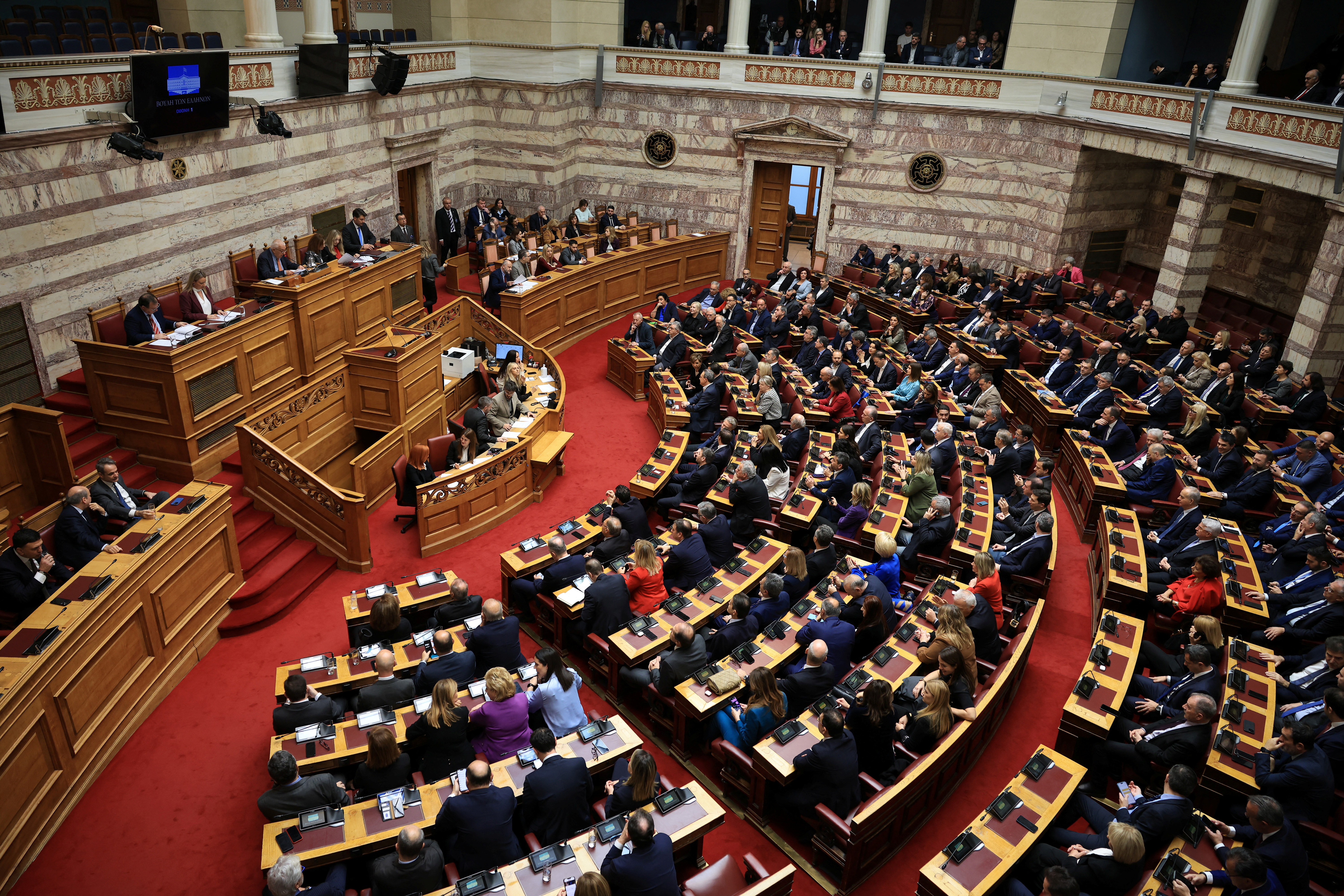 Vote for Greek president at parliament in Athens