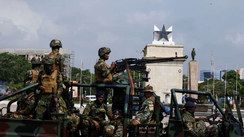 Ghana Armed Forces and Security Services Show of Force Exercise in Accra, Ghana