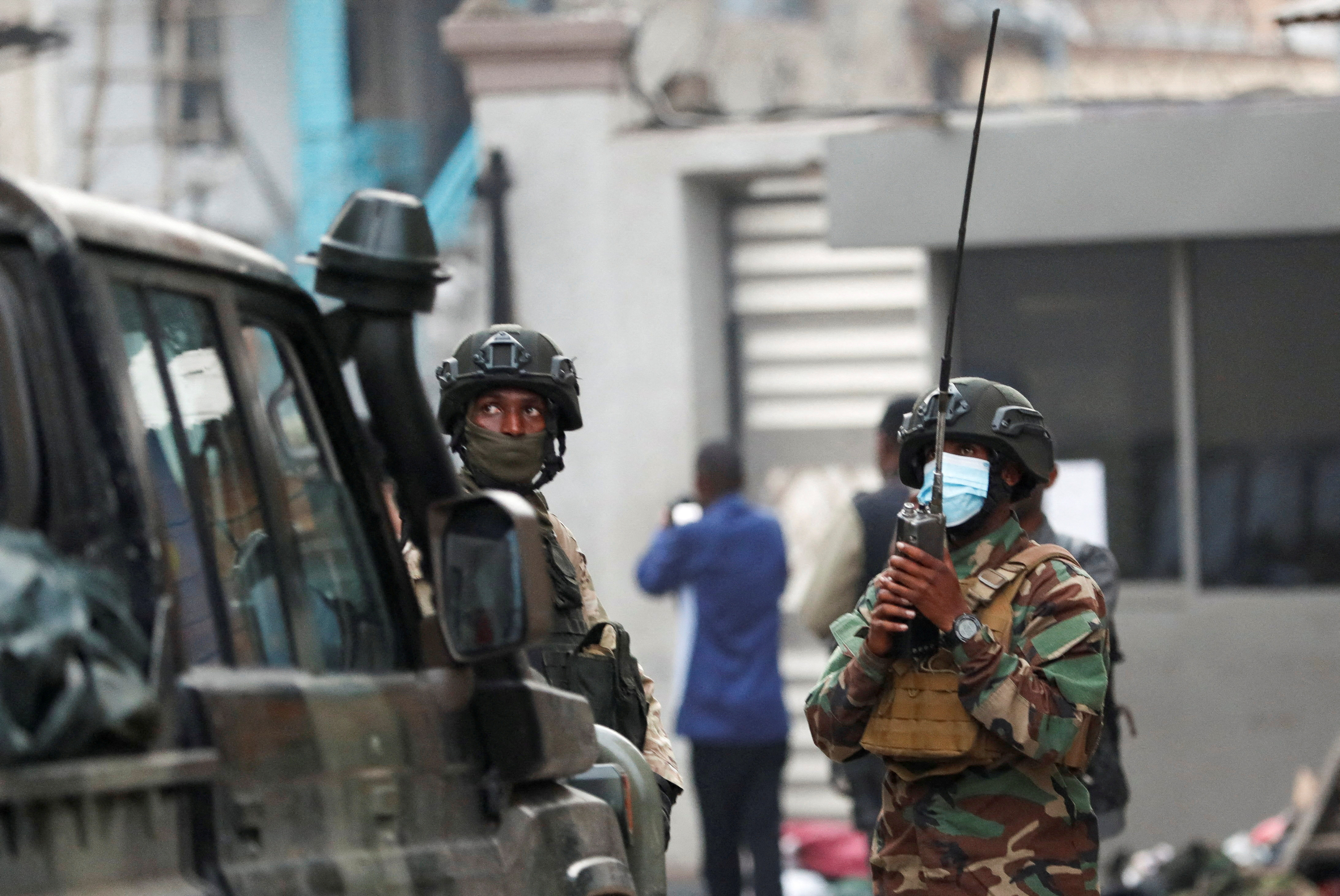 Members of the M23 rebel group in Goma