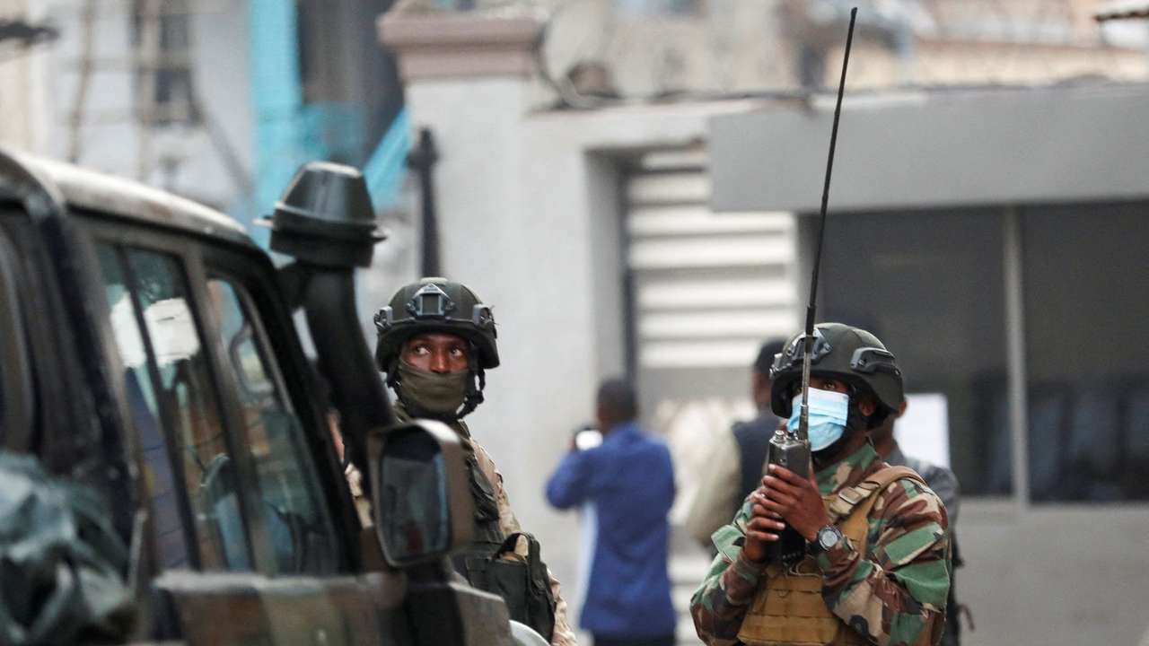 Members of the M23 rebel group in Goma