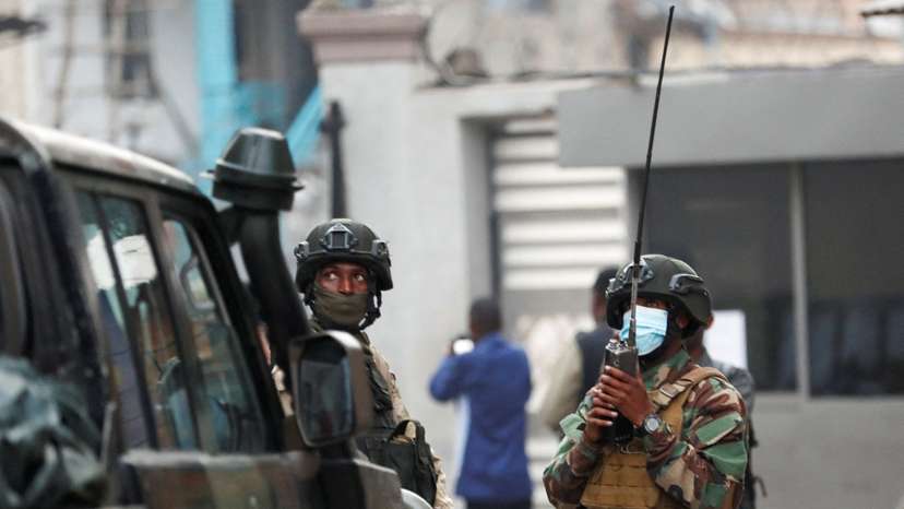 Members of the M23 rebel group in Goma