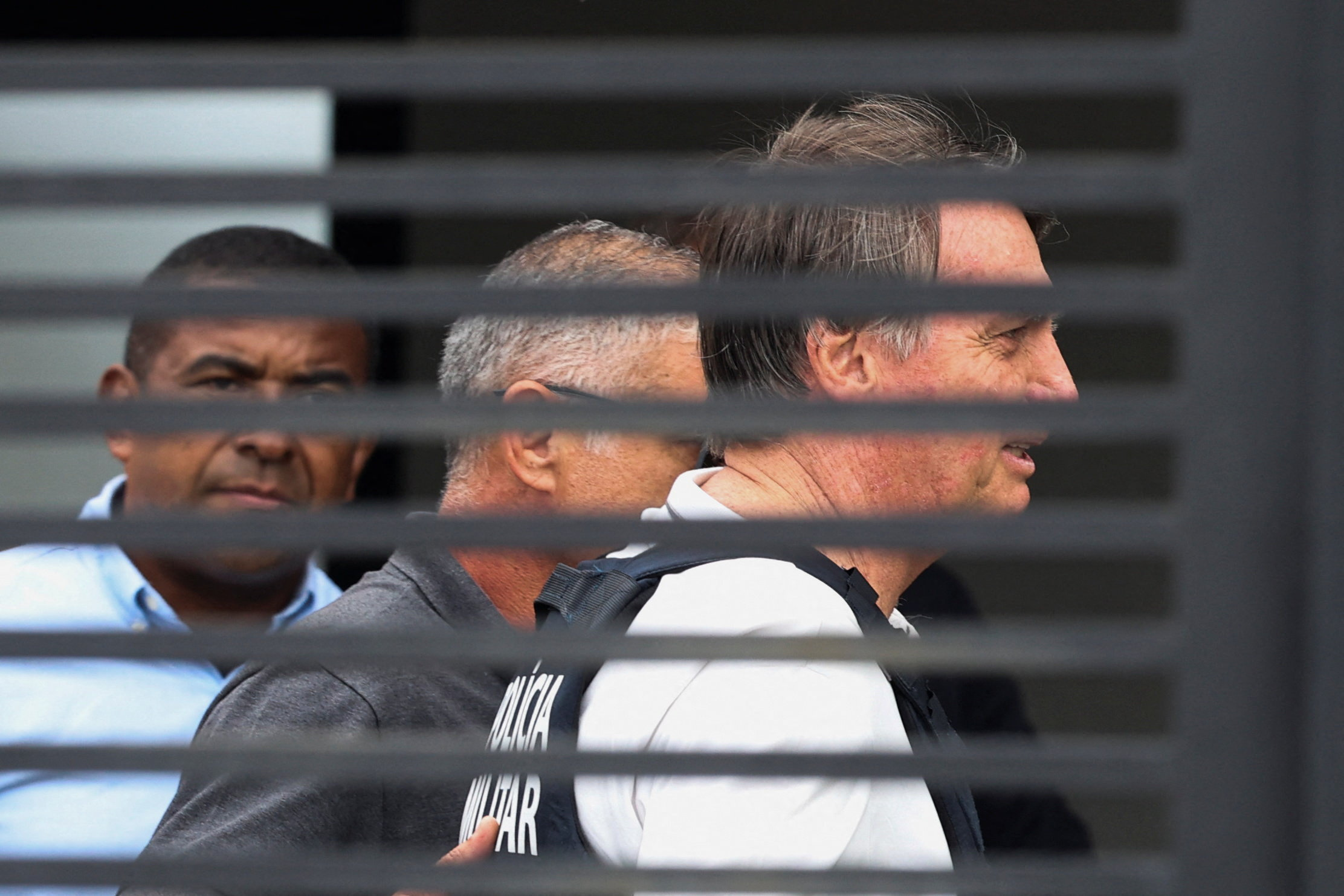 Former Brazilian President Bolsonaro arrives home to begin serving house arrest, in Brasilia