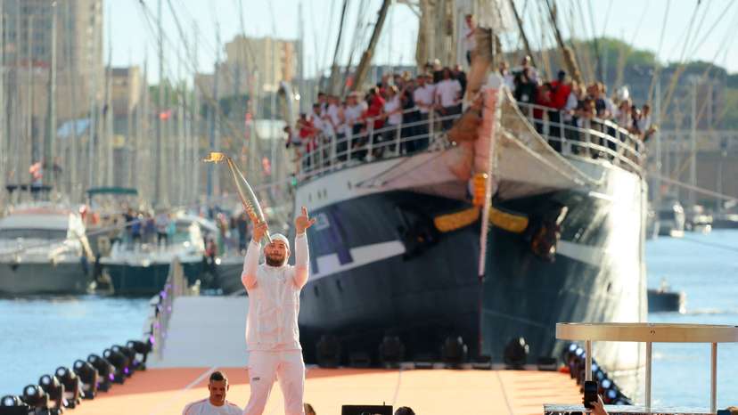 Arrival of the Olympic Flame in Marseille