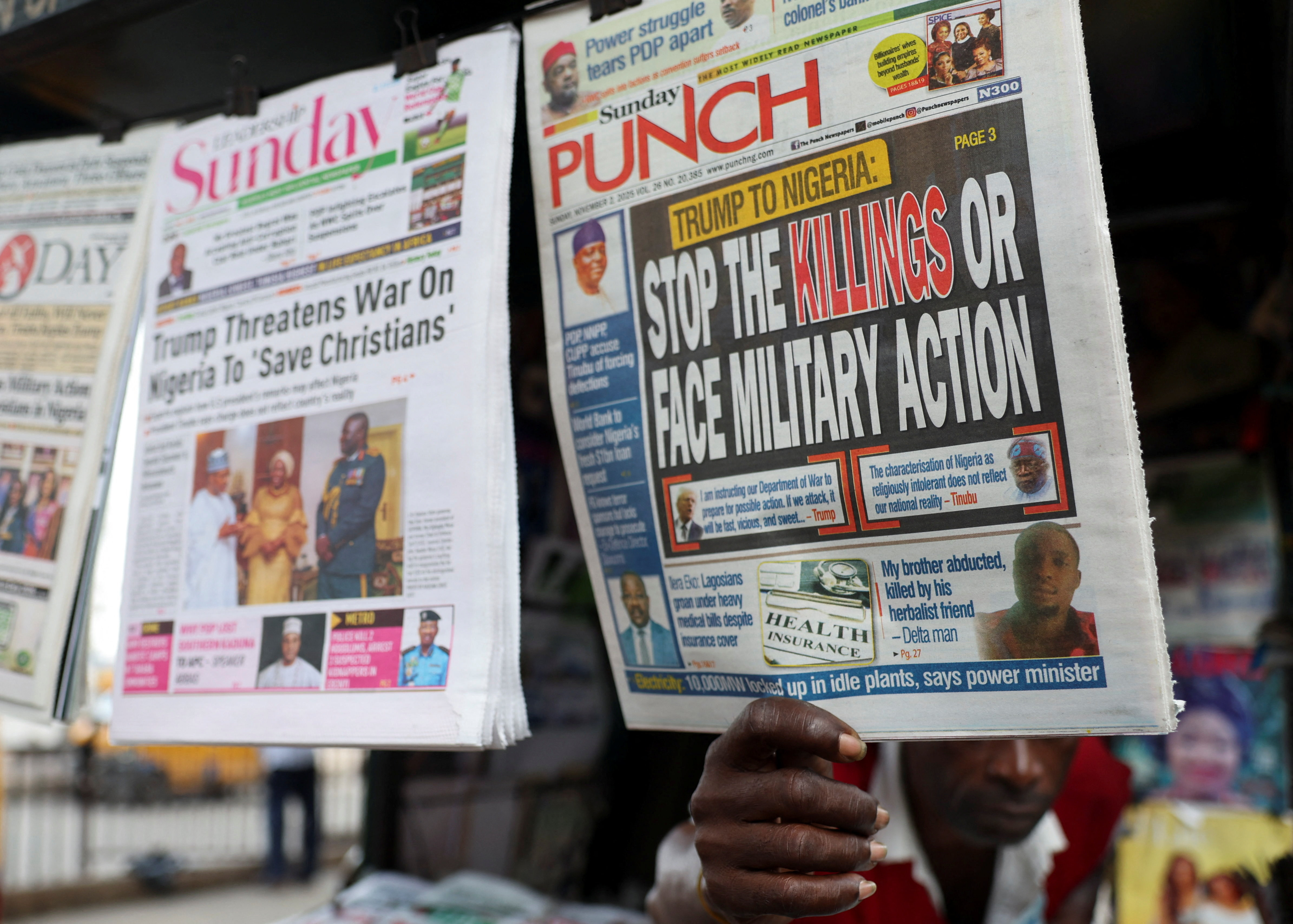 Trump threatens US military action in Nigeria over treatment of Christians