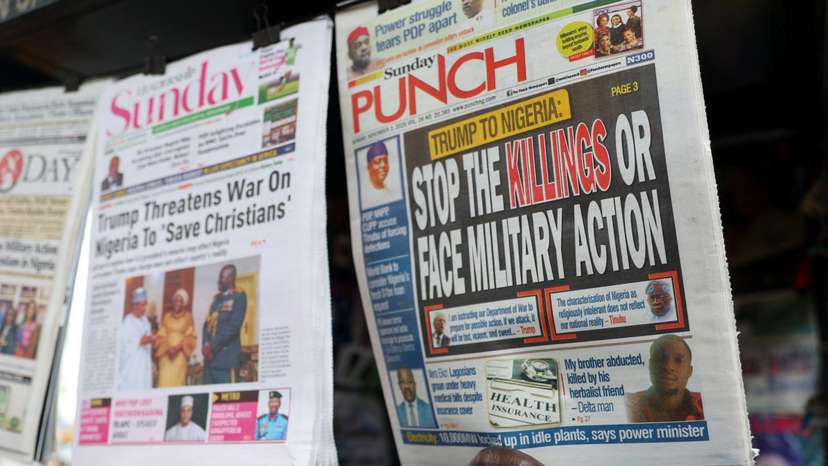 Trump threatens US military action in Nigeria over treatment of Christians