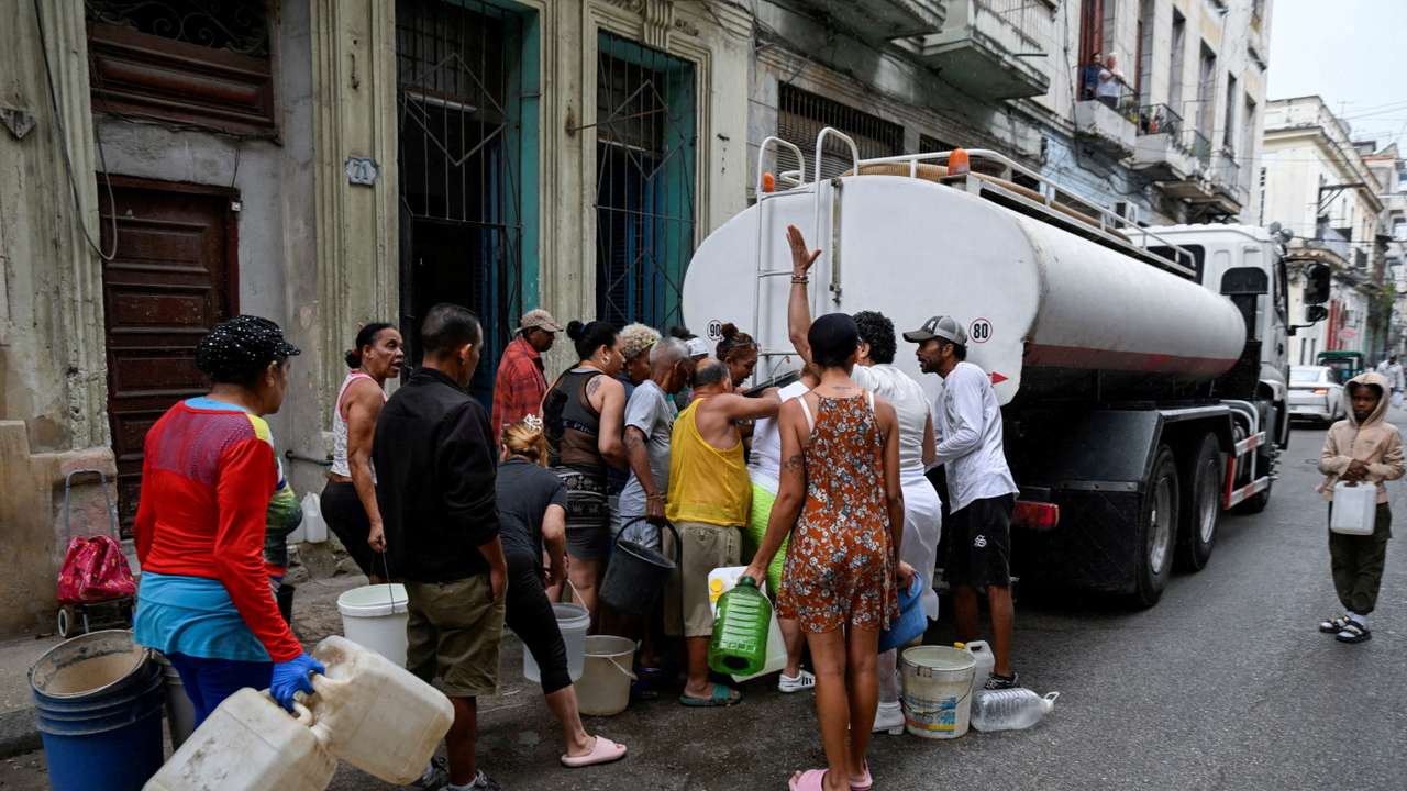 FILE PHOTO: Fuel shortages hamper water pumping and distribution in Havana