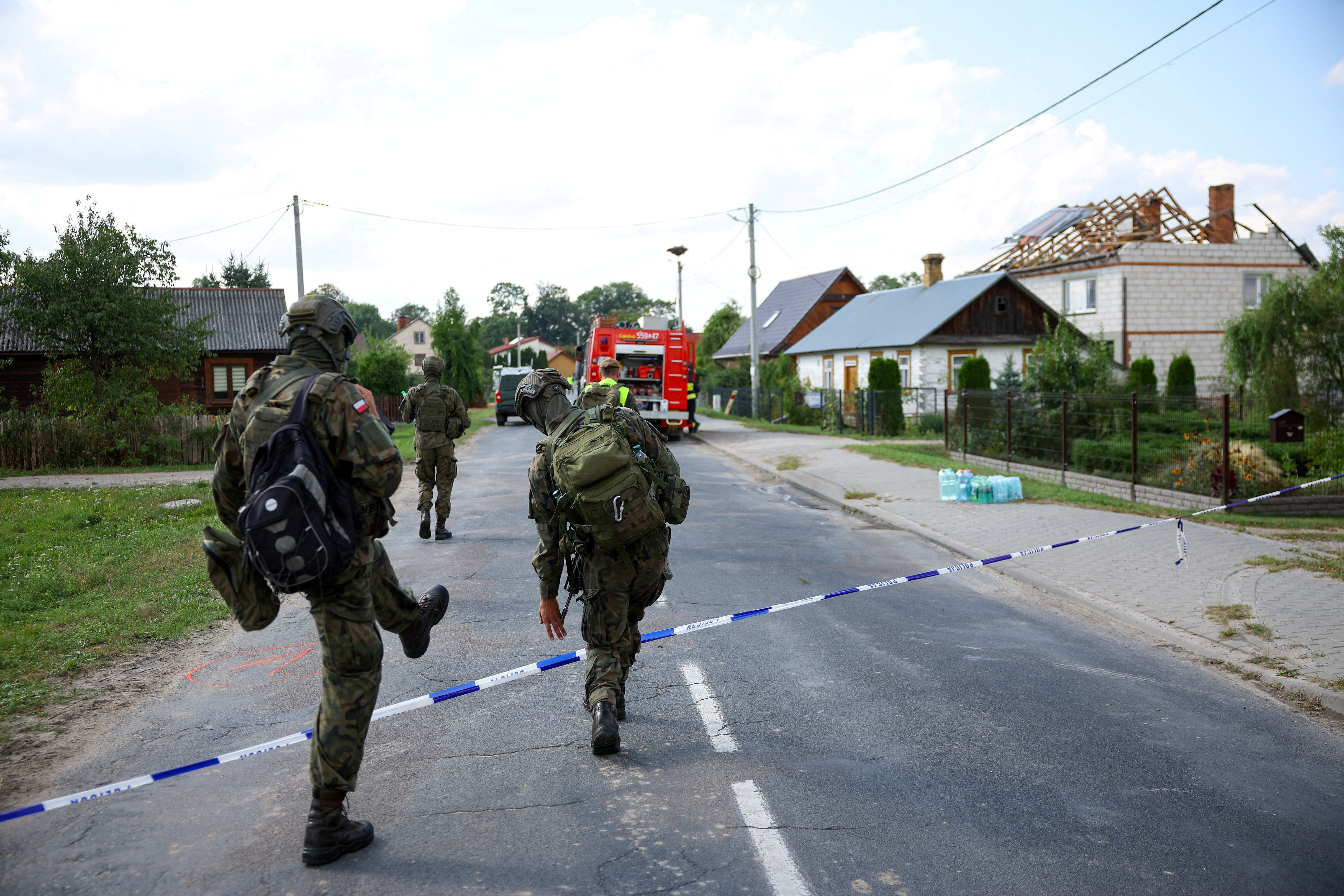 FILE PHOTO: Drones shot down in Polish airspace prompt military patrols