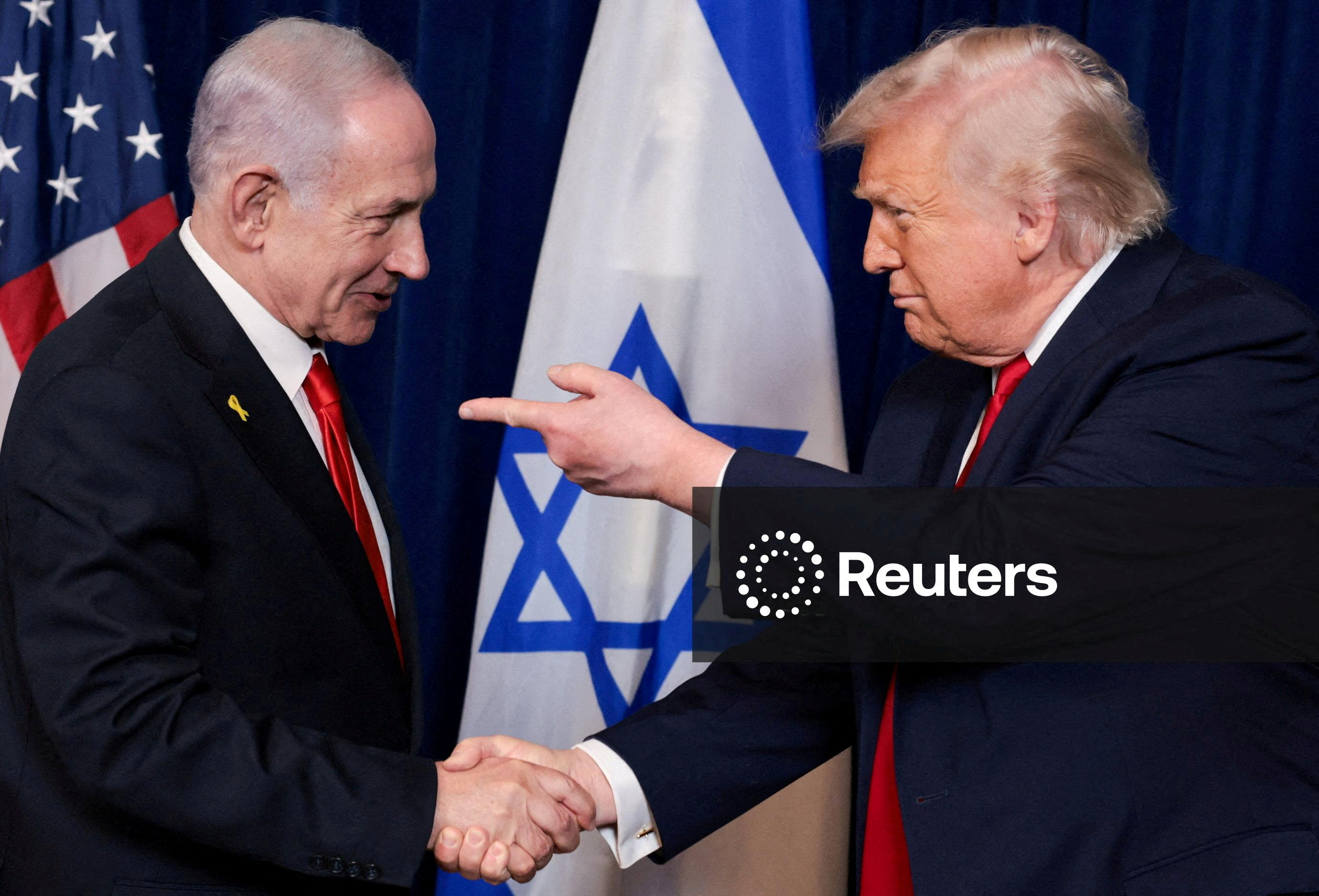 FILE PHOTO: U.S. President Trump meets Israeli PM Netanyahu at Trump’s Mar-a-Lago club, in Palm Beach