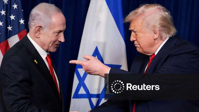 FILE PHOTO: U.S. President Trump meets Israeli PM Netanyahu at Trump’s Mar-a-Lago club, in Palm Beach