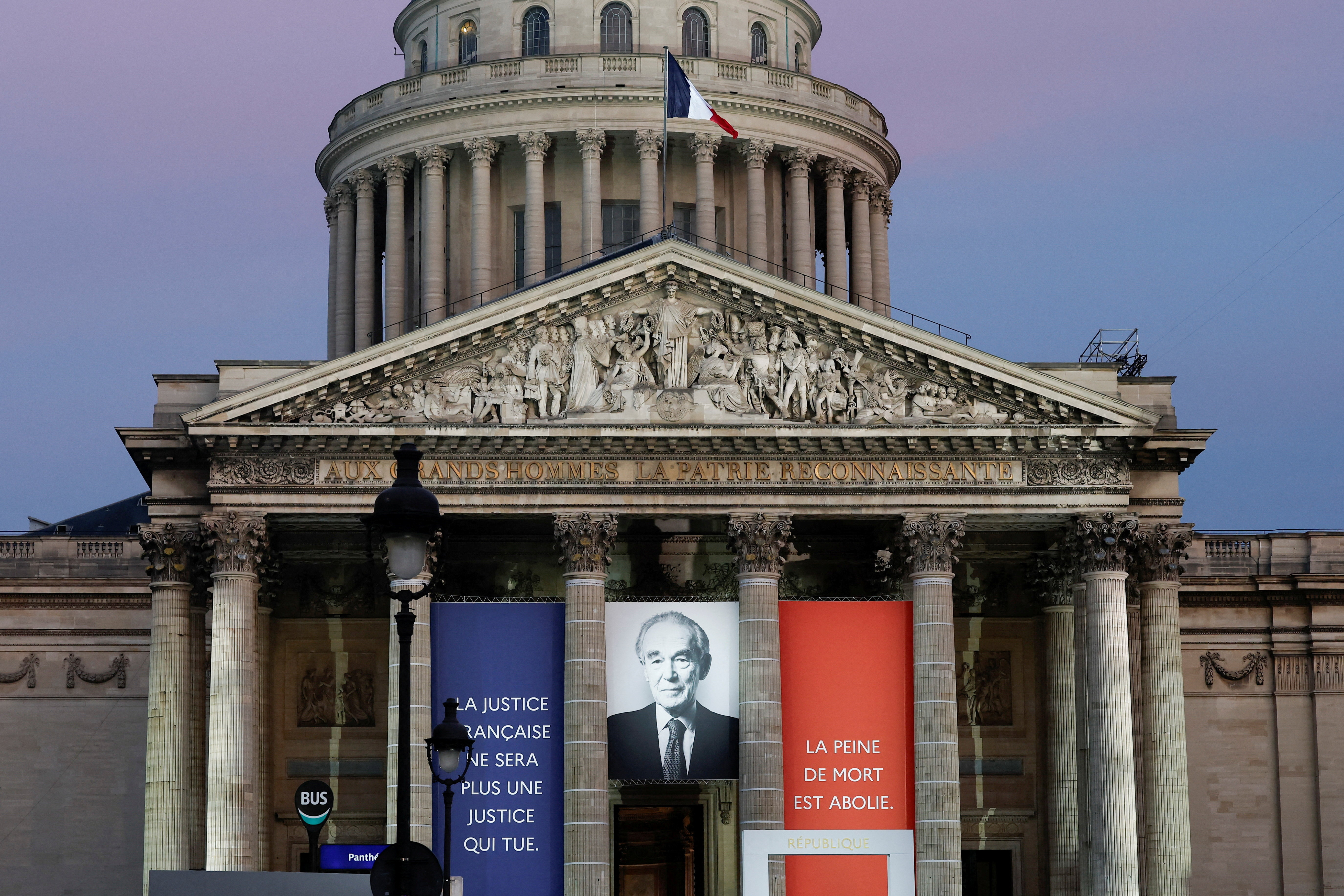 Former French Justice Minister Robert Badinter enters France's Pantheon