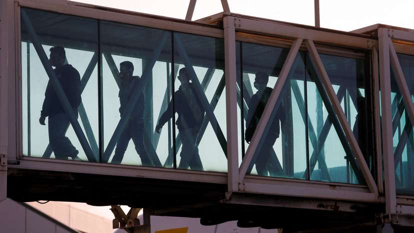 Repatriation flight with migrants deported from U.S. lands, in Maiquetia