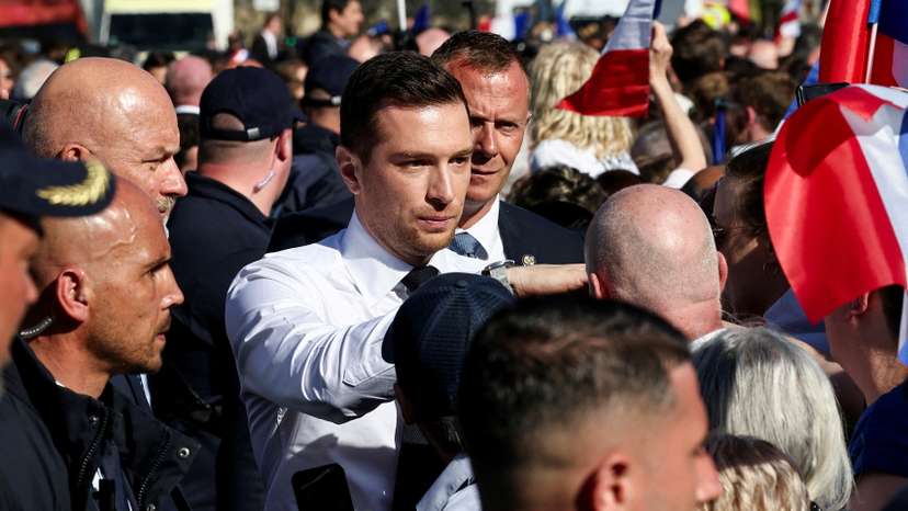 FILE PHOTO: Rally in support of French far-right leader Marine Le Pen in Paris
