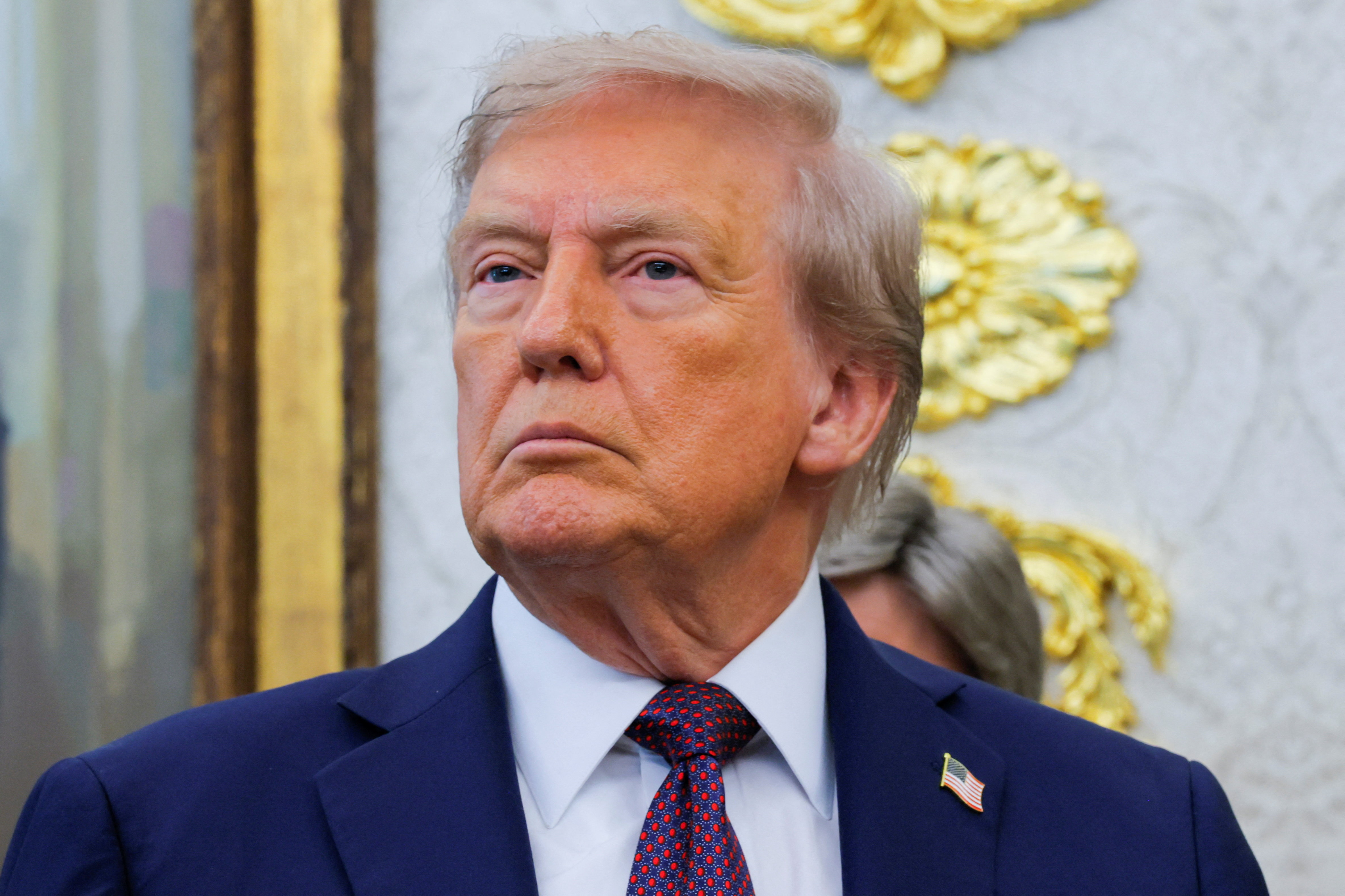 U.S. President Donald Trump makes announcement at the White House