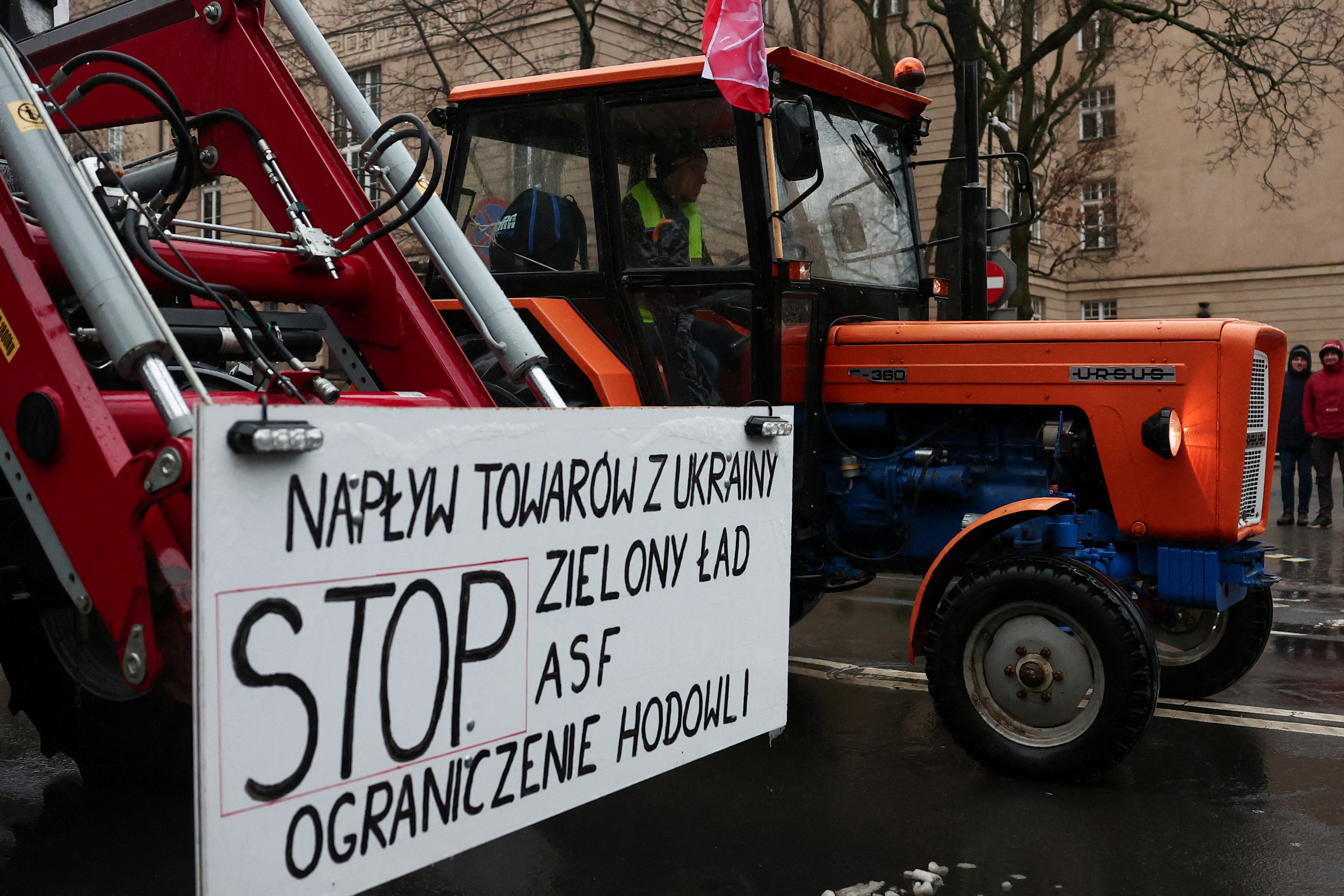 FILE PHOTO: Polish farmers protest in Poznan, Poland