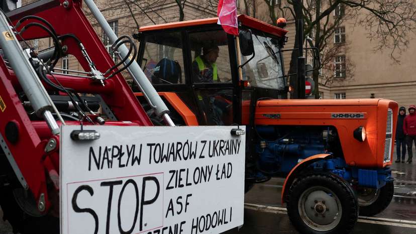 FILE PHOTO: Polish farmers protest in Poznan, Poland