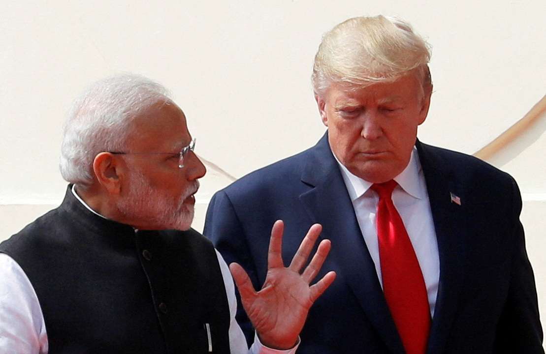 FILE PHOTO: U.S. President Donald Trump visits India