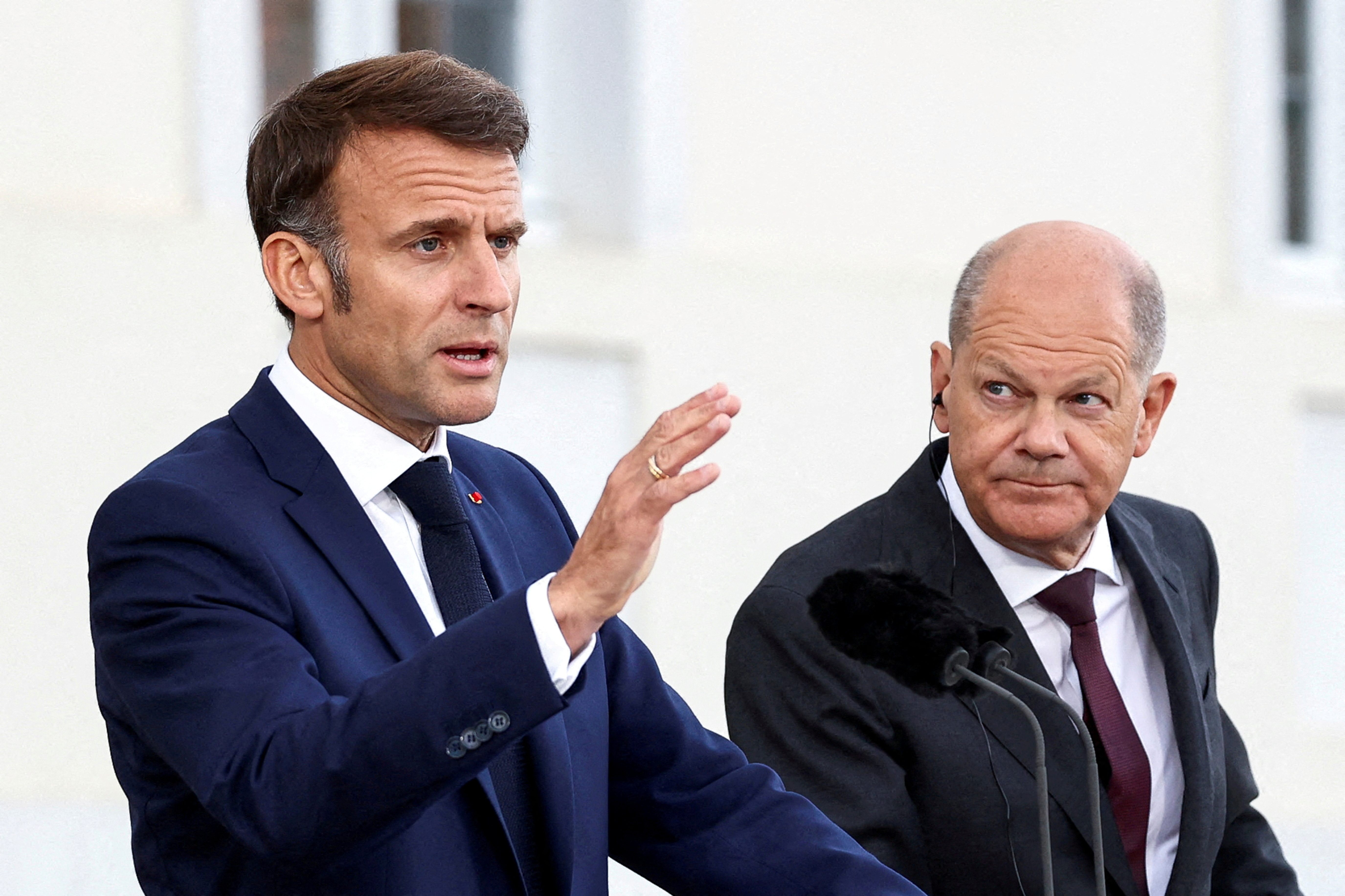FILE PHOTO: Franco-German cabinet meeting, in Gransee