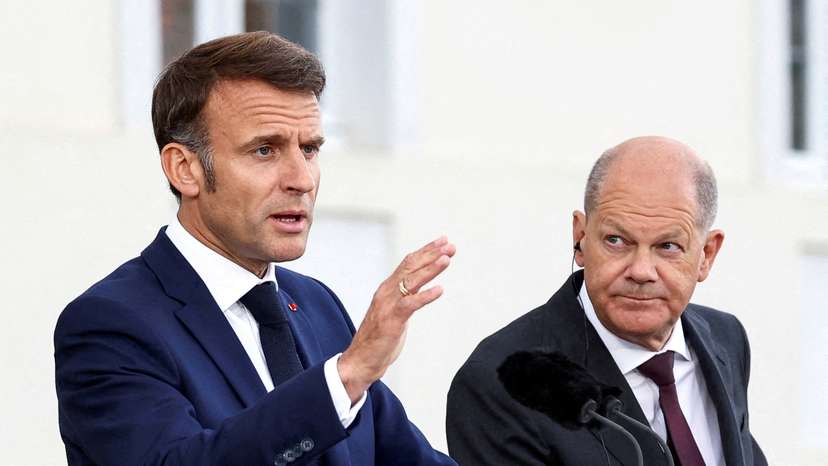FILE PHOTO: Franco-German cabinet meeting, in Gransee