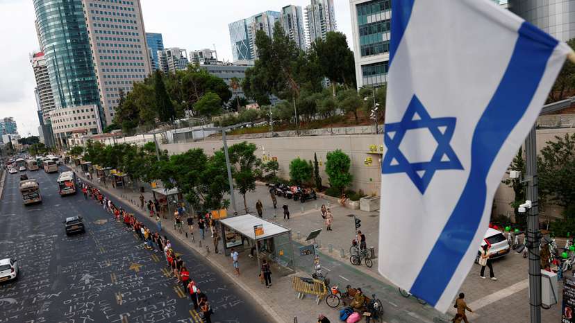 Anniversary of October 7 attack, in Tel Aviv