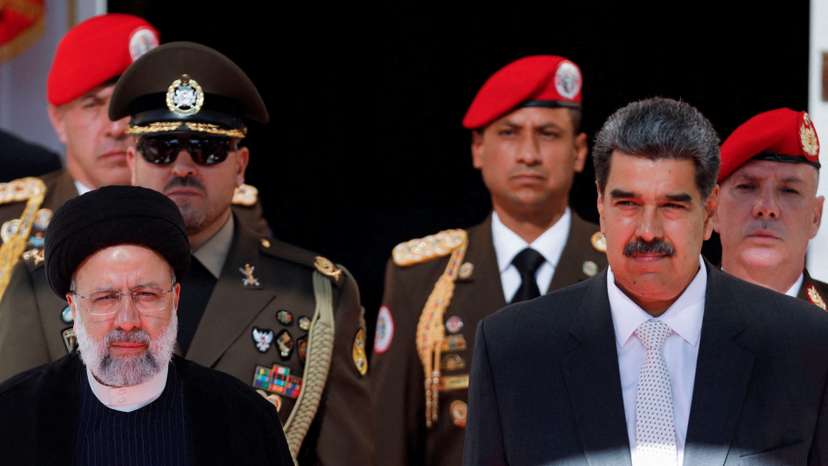 FILE PHOTO: Venezuela's President Maduro meets with Iranian President Raisi, in Caracas