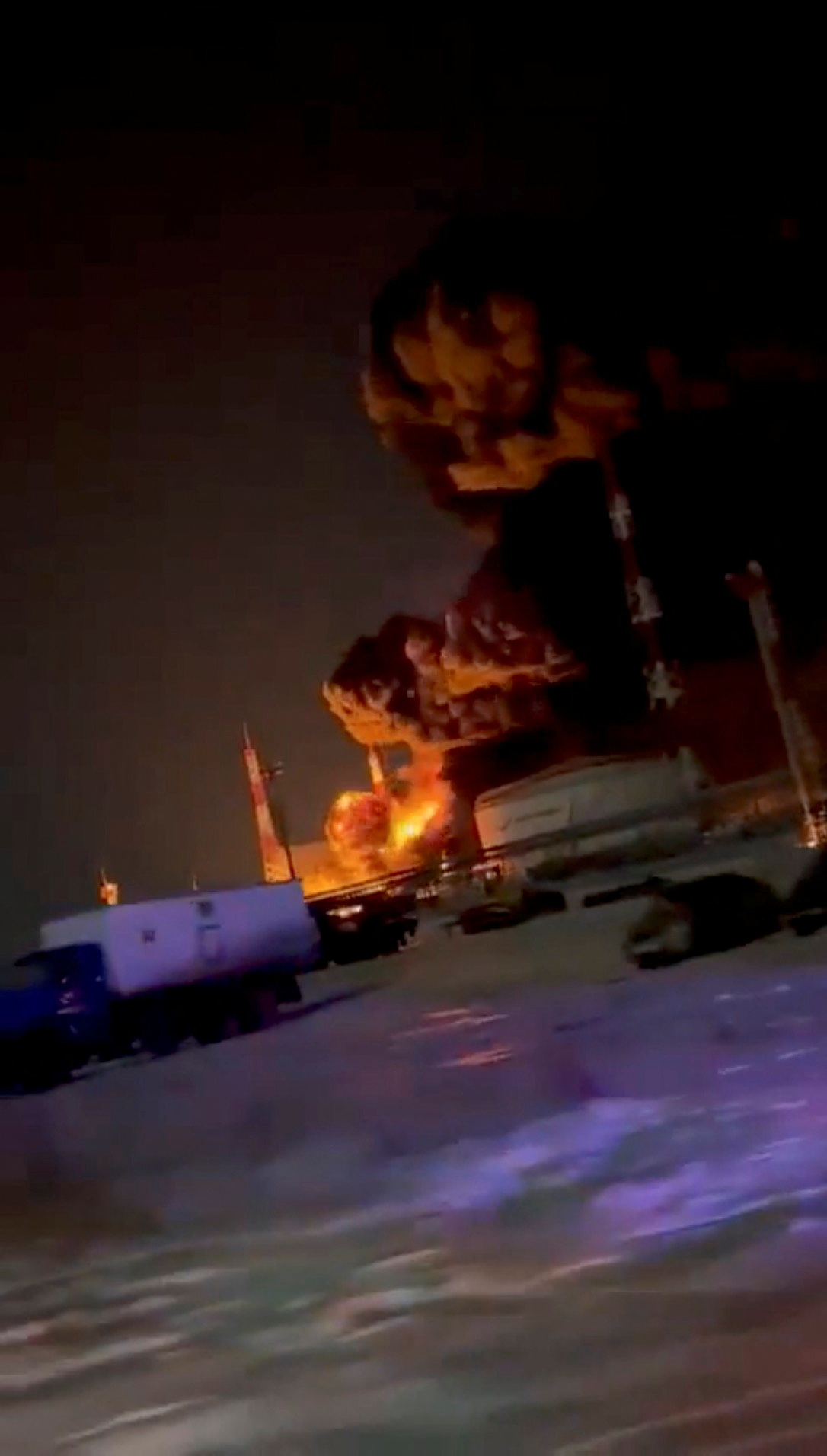 Ukrainian drones hit fuel storage facility in the Oryol region