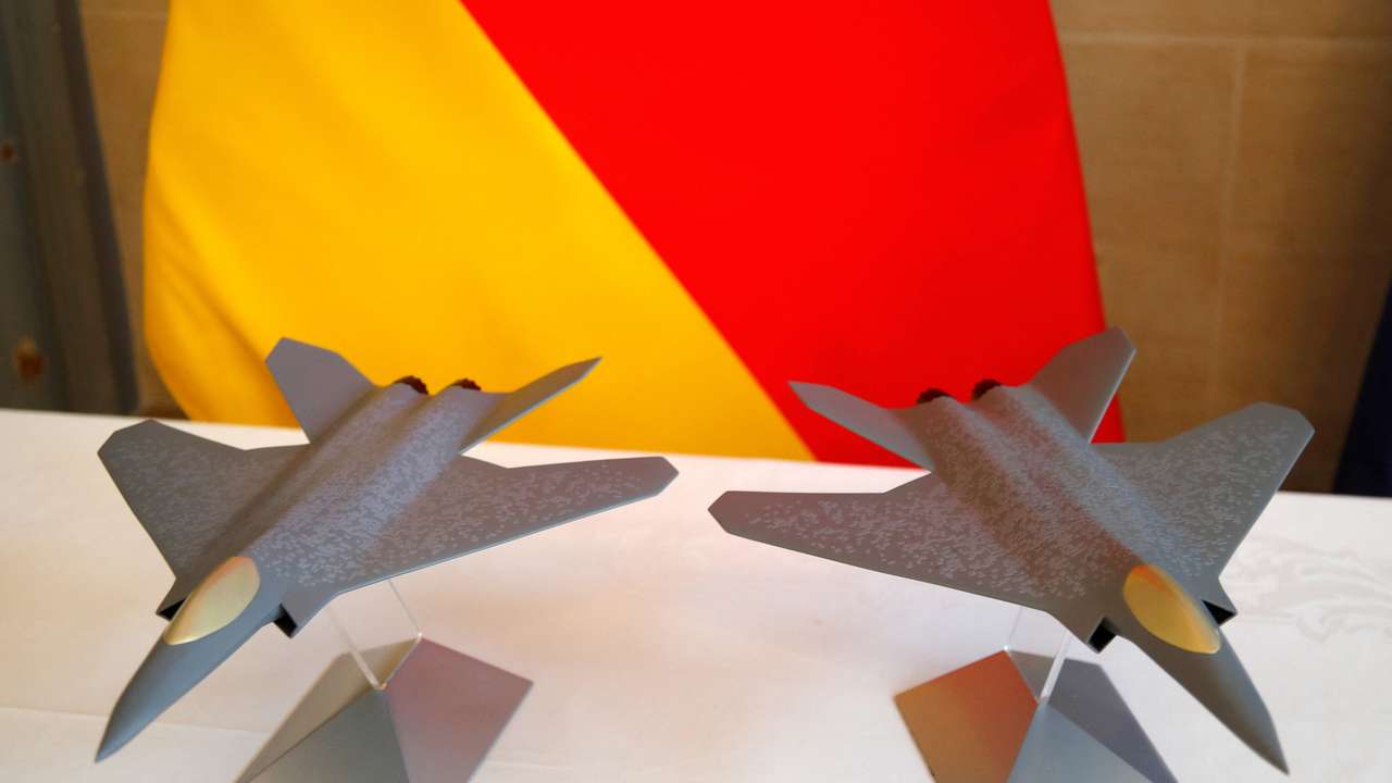 FILE PHOTO: France, German, Spanish defence ministers sign contract for prototype of next-generation fighter in Paris