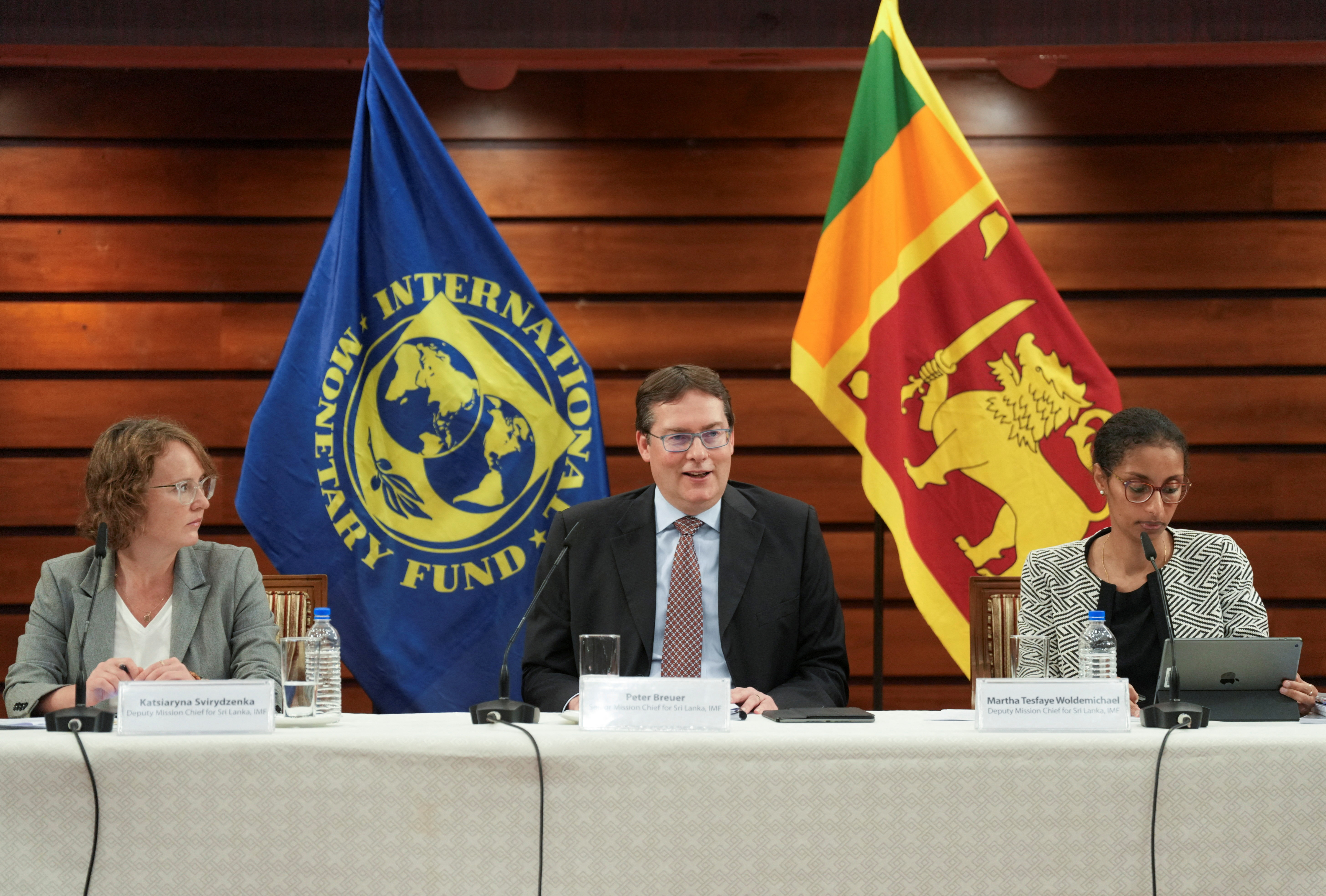 International Monetary Fund (IMF) press conference in Colombo