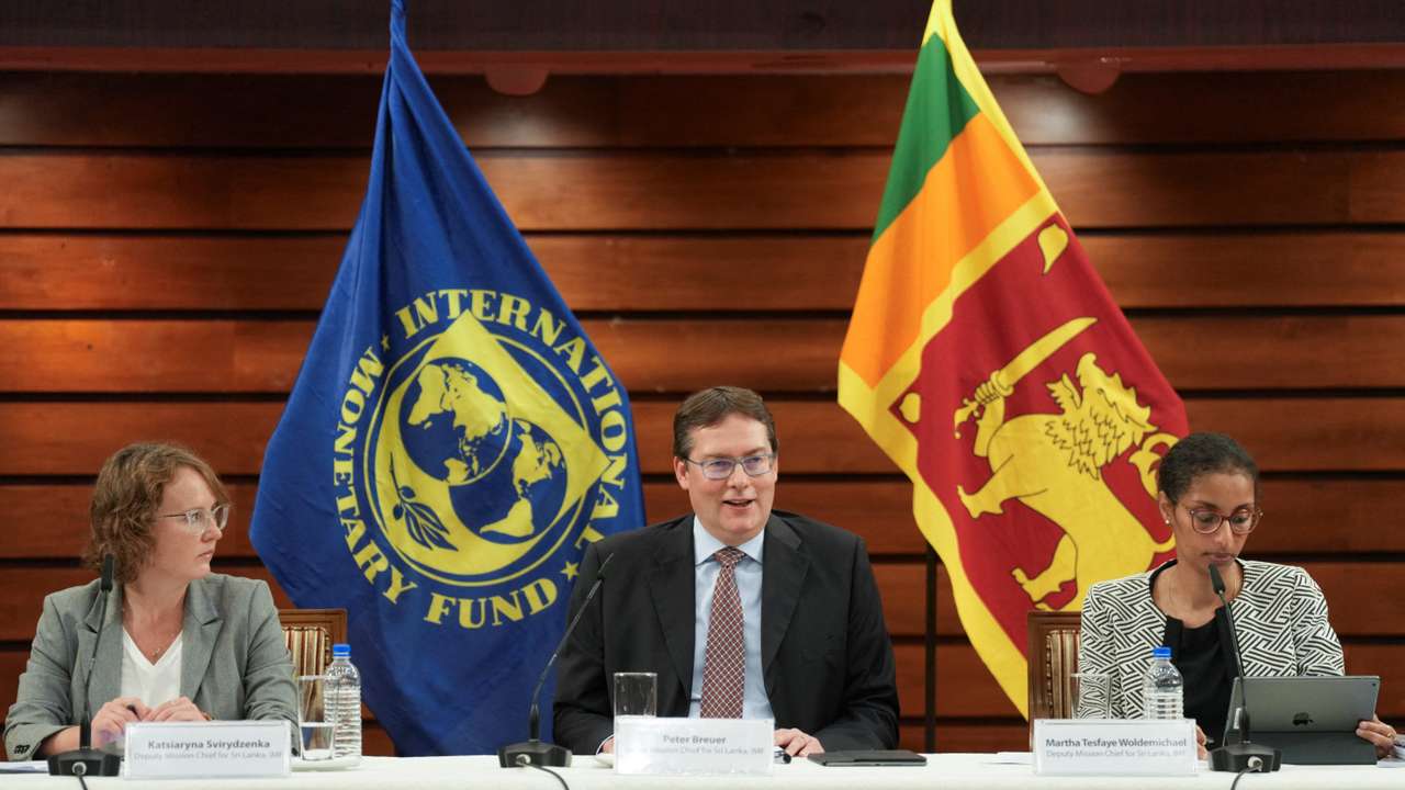 International Monetary Fund (IMF) press conference in Colombo