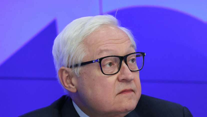Russia's Deputy Foreign Minister Sergei Ryabkov holds a press conference in Moscow