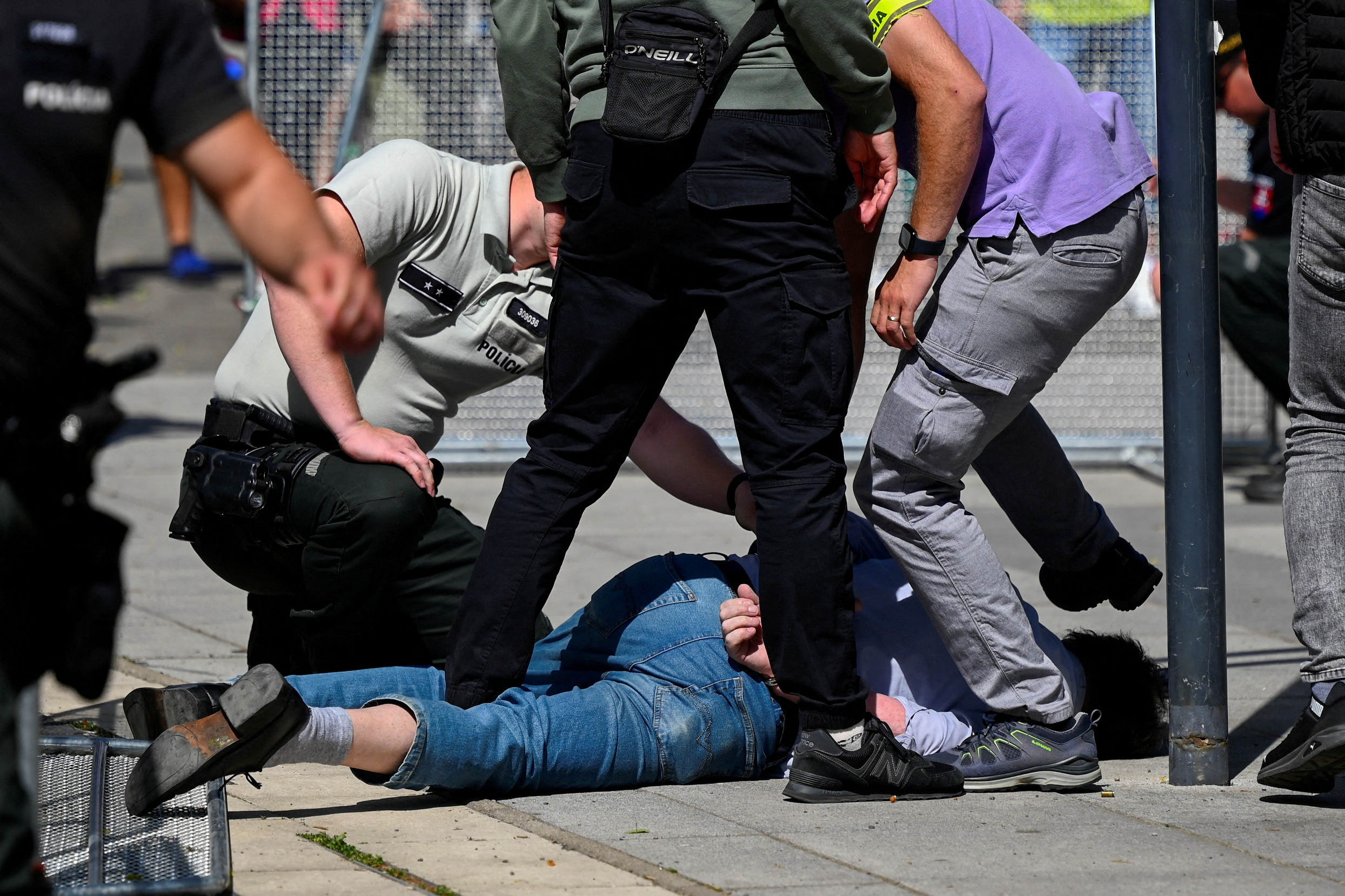 FILE PHOTO: Shooting incident of Slovak PM Robert Fico after Slovak government meeting in Handlova