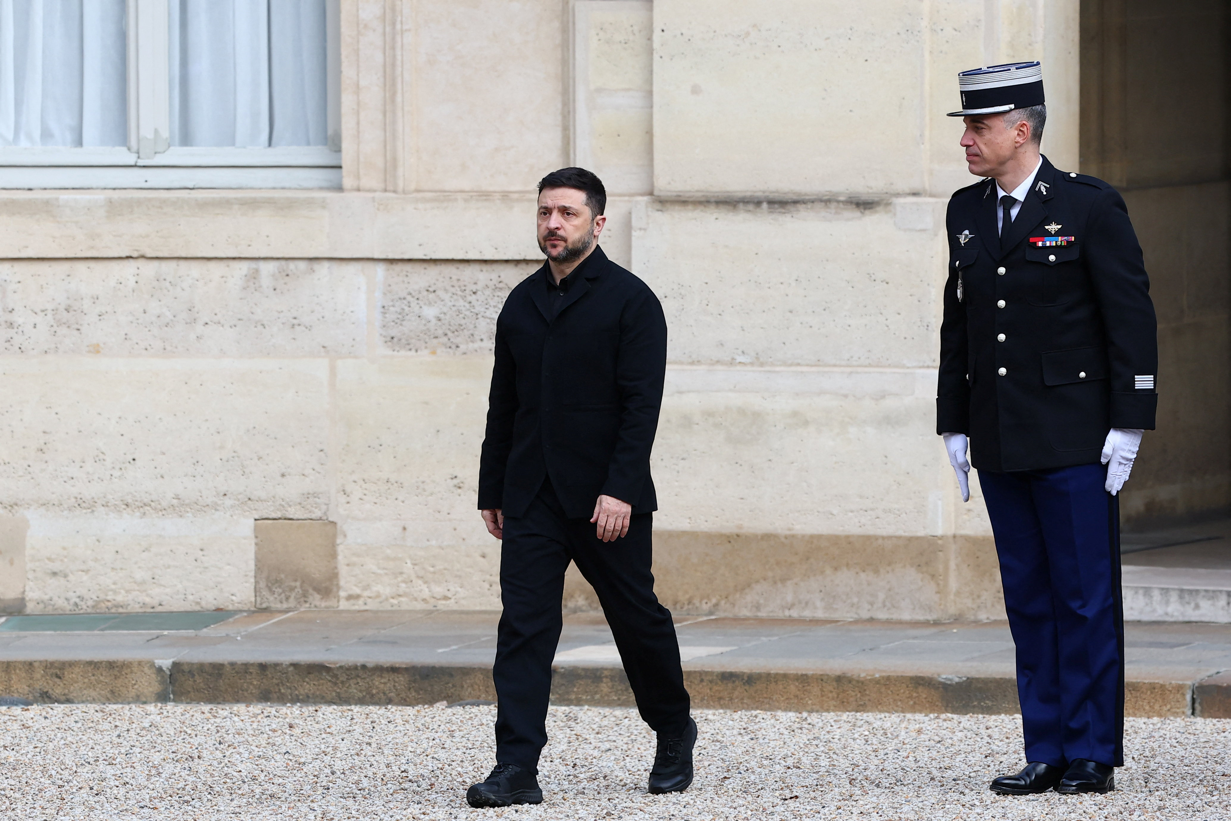 France's Macron meets Ukraine's Zelenskiy at the Elysee Palace in Paris