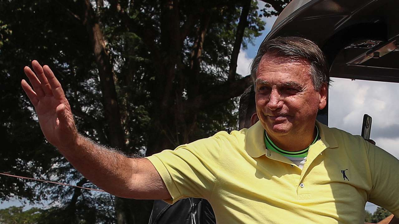 Brazil's former President Bolsonaro attends the Agrishow fair, in Ribeirao Preto
